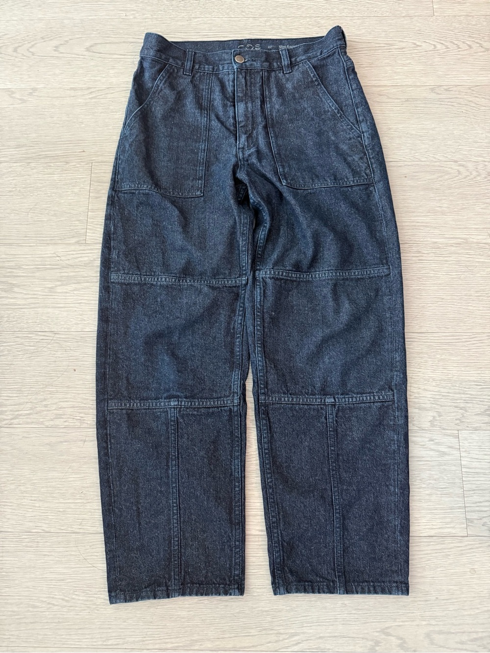 COS Slim Barrel Leg Mid-rise Cropped Jeans Size 27